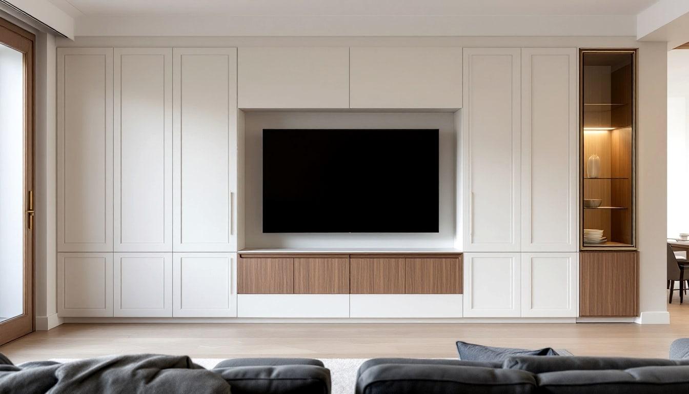 Panelled Media Wall
